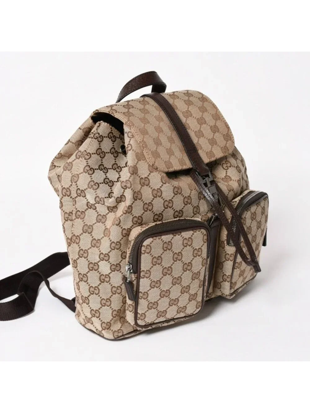 Gucci Backpack GG Canvas Jackie Brown